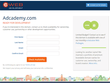 Tablet Screenshot of adcademy.com